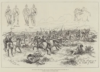 The War in the Soudan, the Cavalry Charge at the Battle of El Teb, 29 February